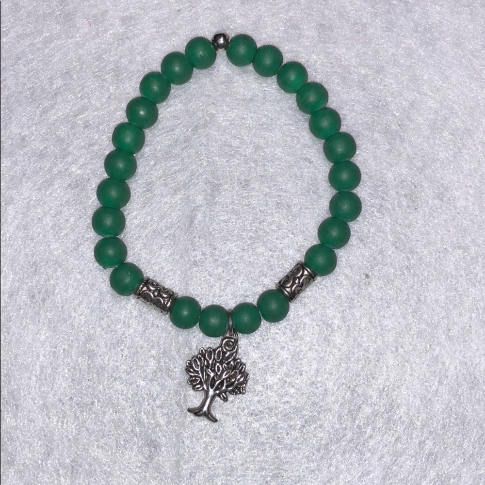 Green tree bracelet